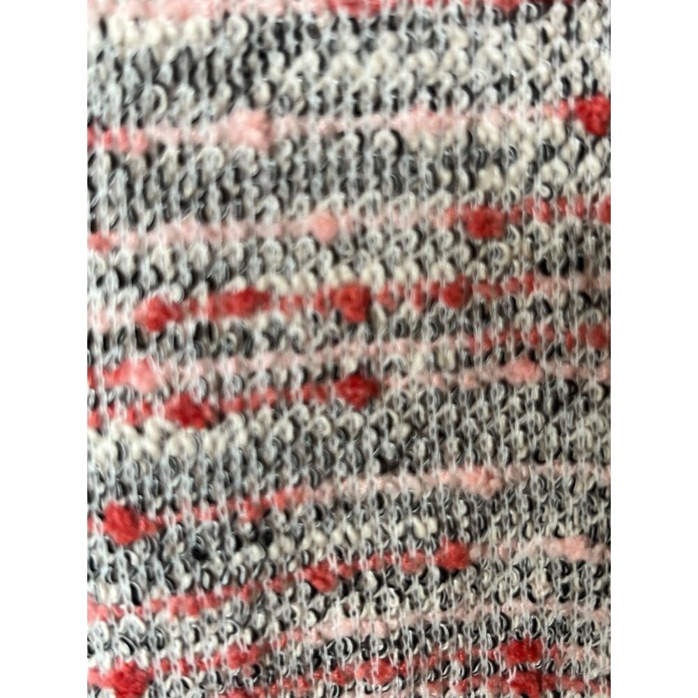 Loft Coral, Pink Boucle Knit Flutter Sleeve Shift Dress Size 24 Plus Sweater Fee - Picture 10 of 10